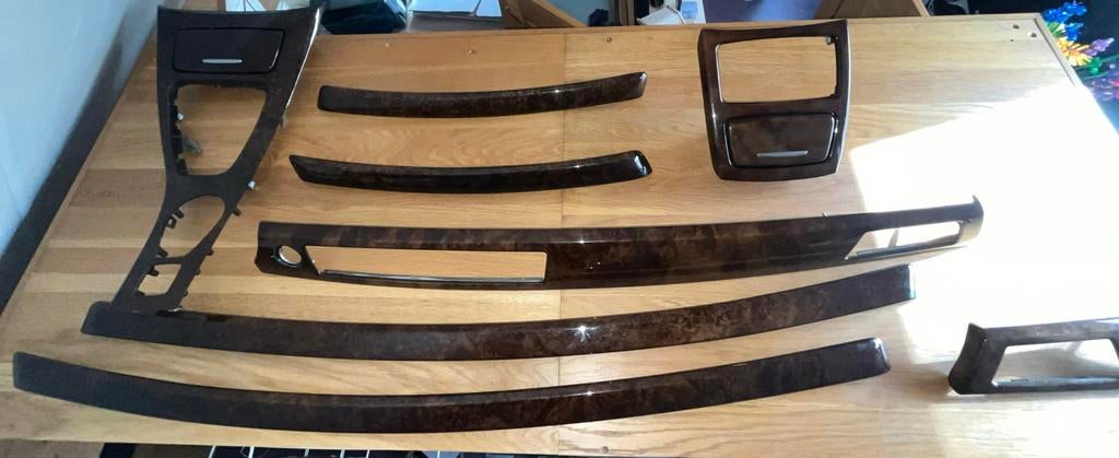 BMW E9x cabrio Interieurlijsten Hout ( nusbaum ), Auto-onderdelen, Interieur en Bekleding, Ophalen of Verzenden, Gebruikt, BMW