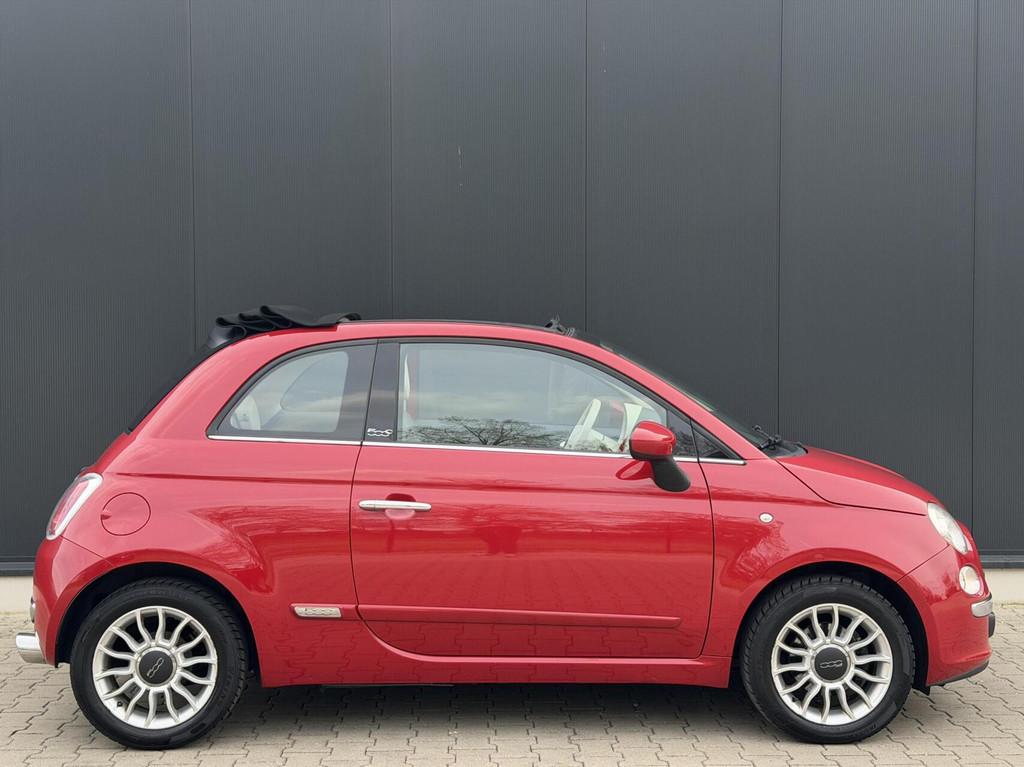 Fiat 500c 0.9 TwinAir Lounge Airco PDC Cabrio Automaat, Auto's, Euro 5, 86 pk, Gebruikt, Leder en Stof