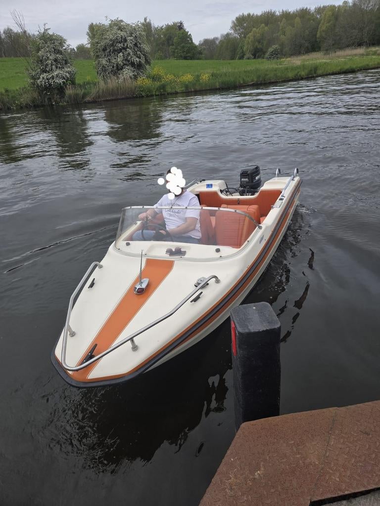 Hellwig Triton Speedboot met 25pk Mercury!, Watersport en Boten, Speedboten, Ophalen, Gebruikt, Minder dan 70 pk, 3 tot 6 meter