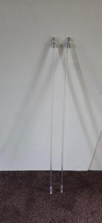 Twee stuks trekstang gordijn, Ophalen, 50 tot 100 cm, Minder dan 100 cm