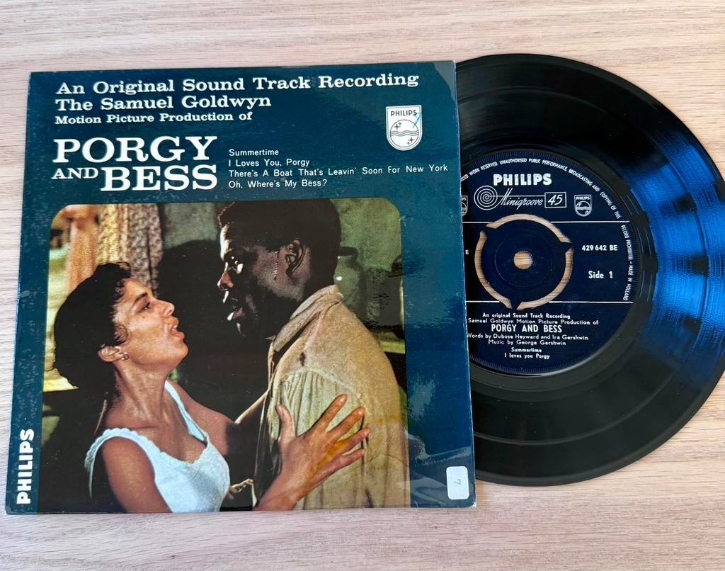 EP Porgy and Bess- Original Soundtrack Philips Minigroove 45, Gebruikt, Overige formaten, Ophalen of Verzenden, 1940 tot 1960