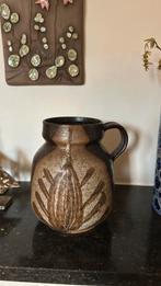 Vintage wabisabi natuurtinten vaas uit Israel, Ophalen of Verzenden