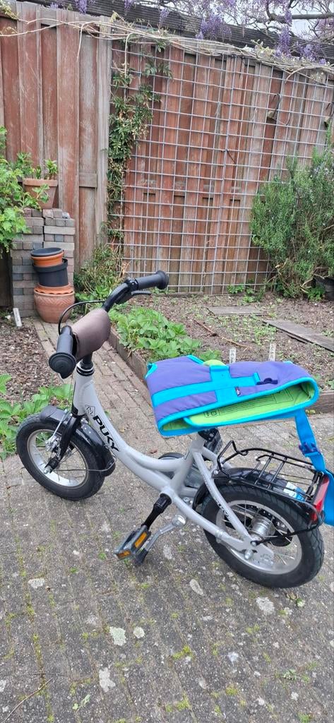 Kinderfiets 12" - Puky Urban Line met fietshesje, Ophalen of Verzenden, Gebruikt, Minder dan 16 inch, Zijwieltjes