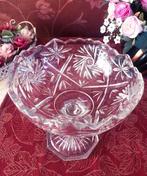 Grote kristallen schaal - bonbonschaal fruitschaal  bloemen, Ophalen of Verzenden
