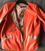 Mooi stoer leren jasje ENES in oranje/nude kleur, Ophalen of Verzenden, Gedragen, Oranje, Jasje