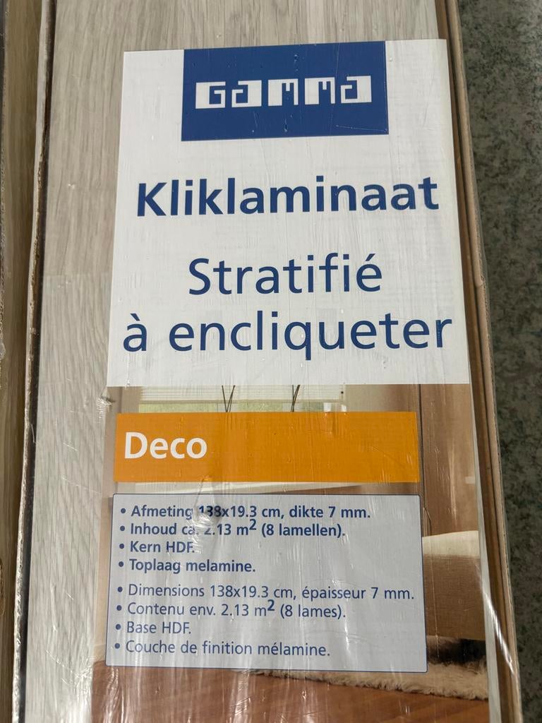 Partijtje kliklaminaat Gamma Deco, Ophalen, Kunststof, 50 tot 150 cm, Nieuw