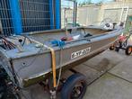 Aluminium Verhoef 15 met Mercury 40 pk opknapper, Watersport en Boten, Ophalen, Gebruikt, Aluminium, Minder dan 70 pk