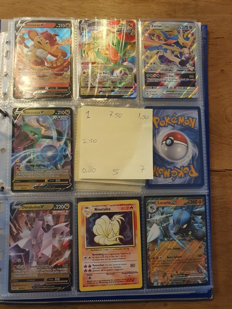 Diverse Pokémon kaarten - ook los te koop!, Ophalen of Verzenden, Zo goed als nieuw, Meerdere kaarten, Foil