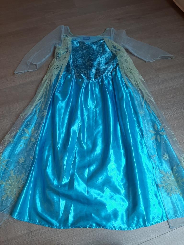 Frozen jurk Elsa, 4 t/m 6 jaar, Ophalen of Verzenden, Zo goed als nieuw, Meisje