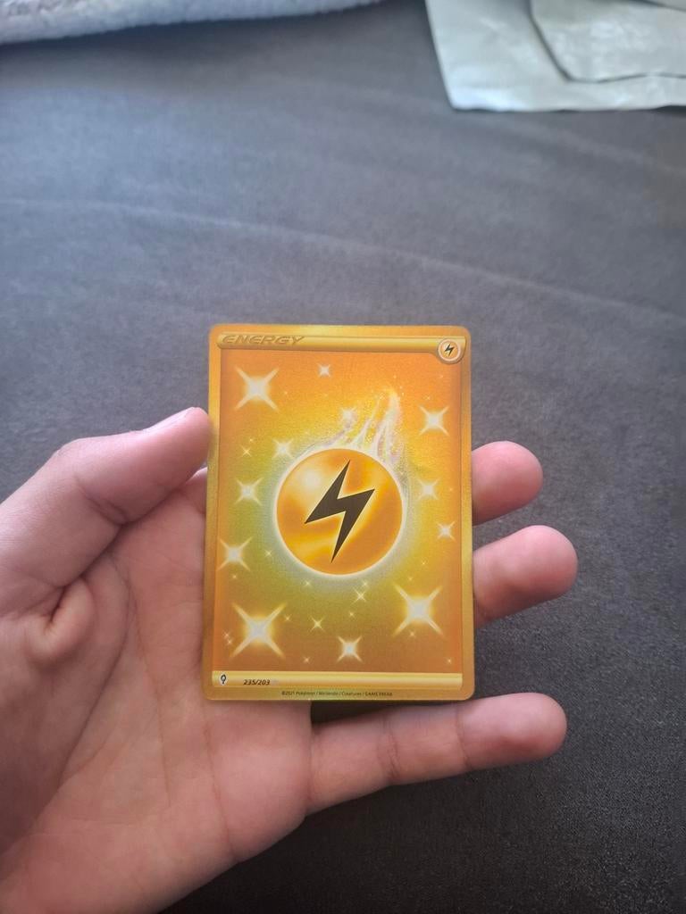 Gouden Energy Pokémon Kaart - Bliksem Energie, Ophalen of Verzenden