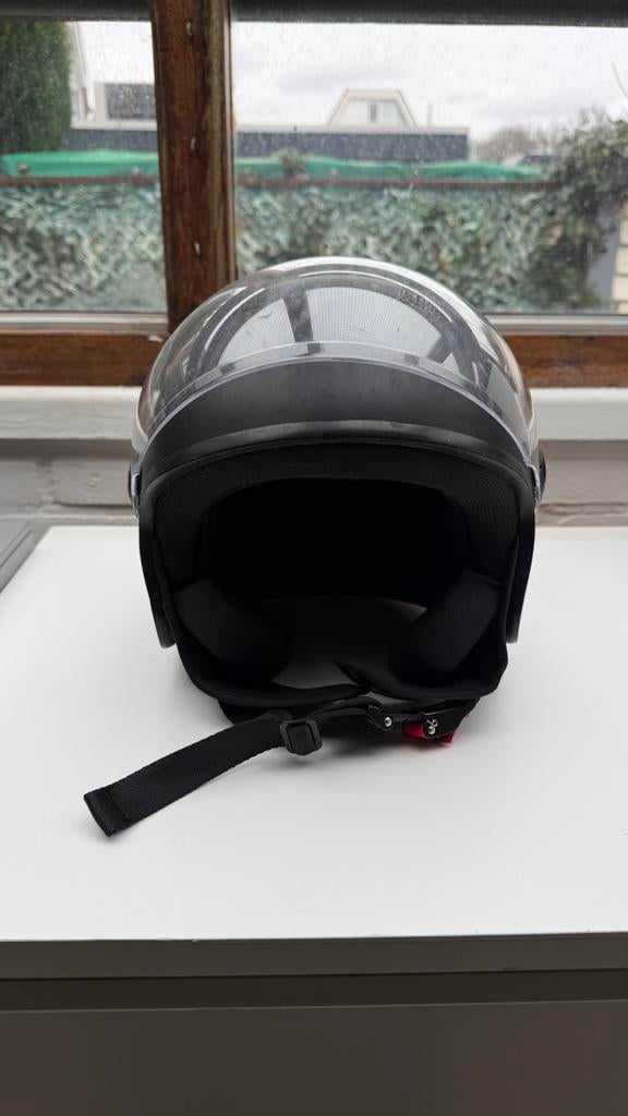 Vinz ECER22-06 scooterhelm zwart maat L, Fietsen en Brommers, Brommerhelmen, Ophalen of Verzenden, Zo goed als nieuw