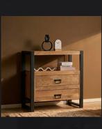 Nieuw in doos, ladekast boaz 80cm mangohout, Ophalen, 1 of 2 laden, 50 tot 100 cm, Zo goed als nieuw