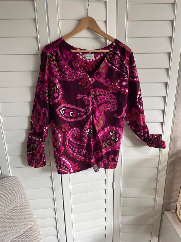 Via Appia blouse maat 44 roze meerkleurig, Kleding | Dames, Ophalen of Verzenden, Zo goed als nieuw, Maat 42/44 (L), Roze