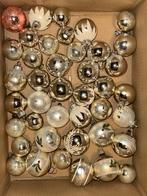 plm 42 stuks vintage zilverglazen kerstballen oa gesuikerd, Diversen, Kerst, Ophalen, Gebruikt