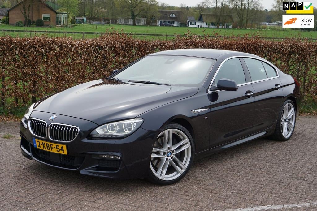 BMW 6-serie Gran Coupé 640i High Executive|M-Sport|Nette st, Auto's, BMW, Euro 5, Achterwielaandrijving, 320 pk, Zwart