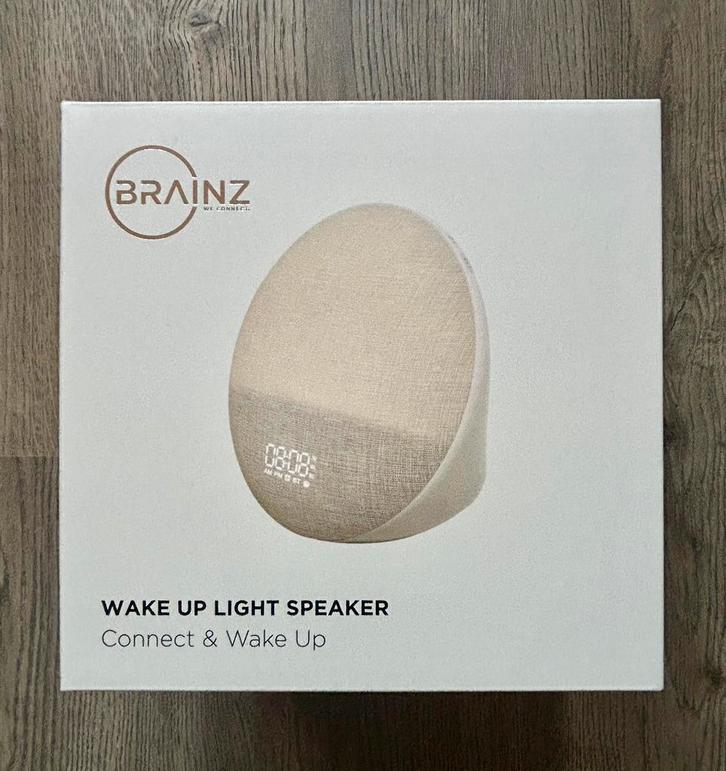 Wekker: Brainz Wake Up Light Speaker, Witgoed en Apparatuur, Wekkers, Nieuw, Digitaal, Ophalen of Verzenden