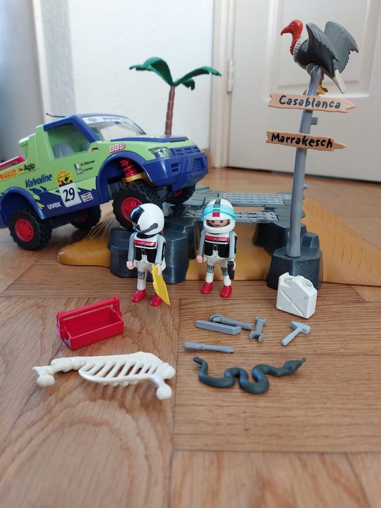 Playmobil 4421 Off Road Race Jeep - Jeep (bijna compleet), Ophalen of Verzenden, Zo goed als nieuw, Complete set