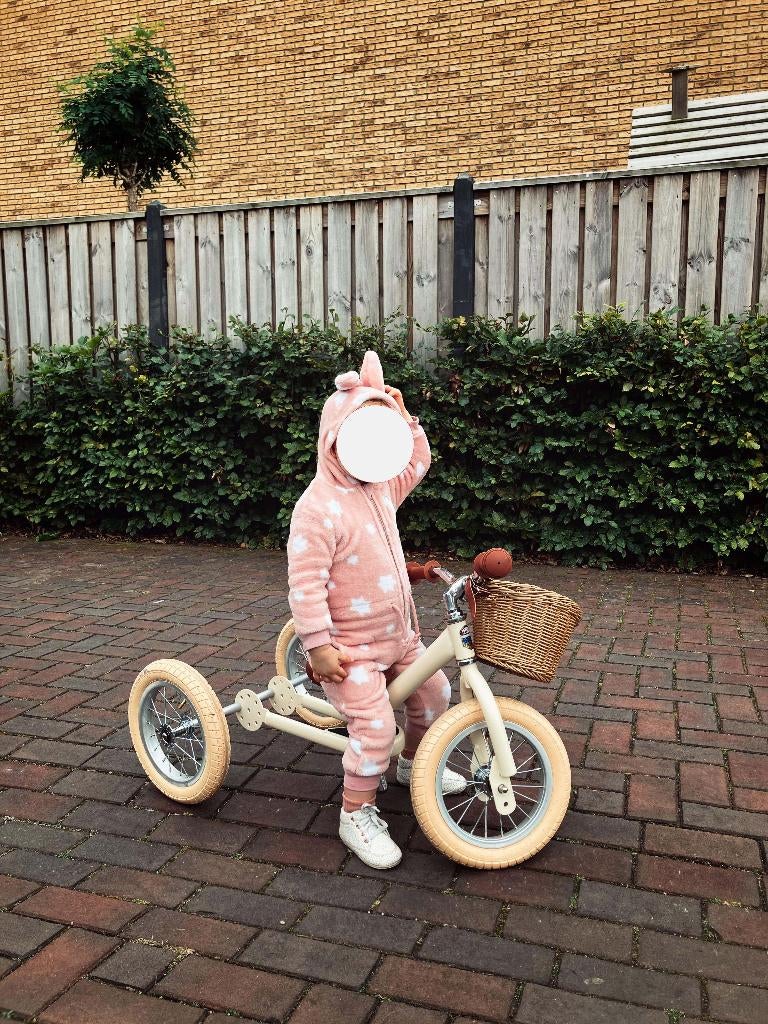 Trybike Steel 2-in-1: Vintage Cream loopfiets / driewieler, Ophalen, Gebruikt, Loopfiets