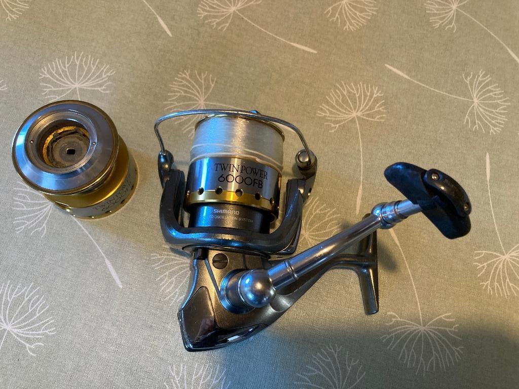 Shimano Twinpower 6000 FB, Ophalen of Verzenden, Gebruikt, Molen
