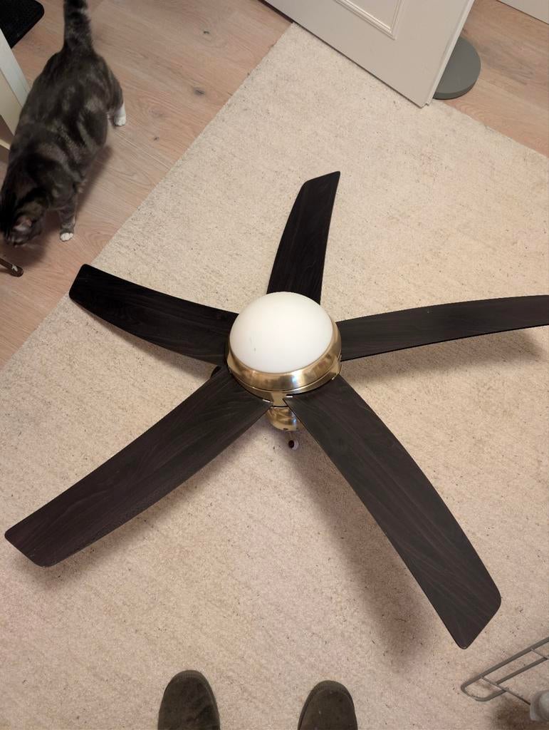 QAZQA plafondventilator - sensor, afstandsbediening, Ophalen, Ventilator met afstandsbediening, Gebruikt, Plafondventilator