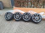 Fiat abarth 500 595 17 inch 4x98 velgen met goede banden, Ophalen, Gebruikt, Banden en Velgen, 17 inch