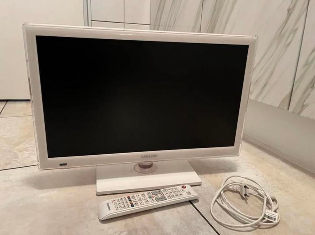 Witte Samsung Smart TV 22 inch - Prima staat, Audio, Tv en Foto, Televisies, Ophalen, Gebruikt, 50 Hz, Samsung