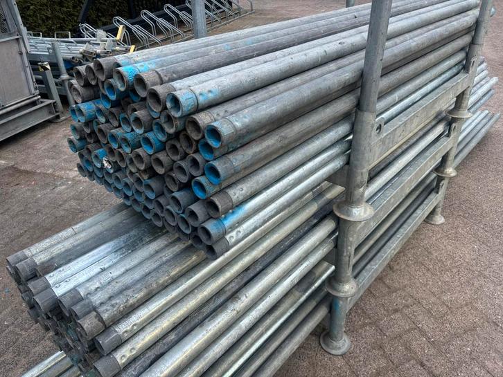 Nette Tubelock / Tube Lock buizen in 2 - 3 - 4 meter Steiger, Doe-het-zelf en Verbouw, Steigers, Zo goed als nieuw, Gevelsteiger