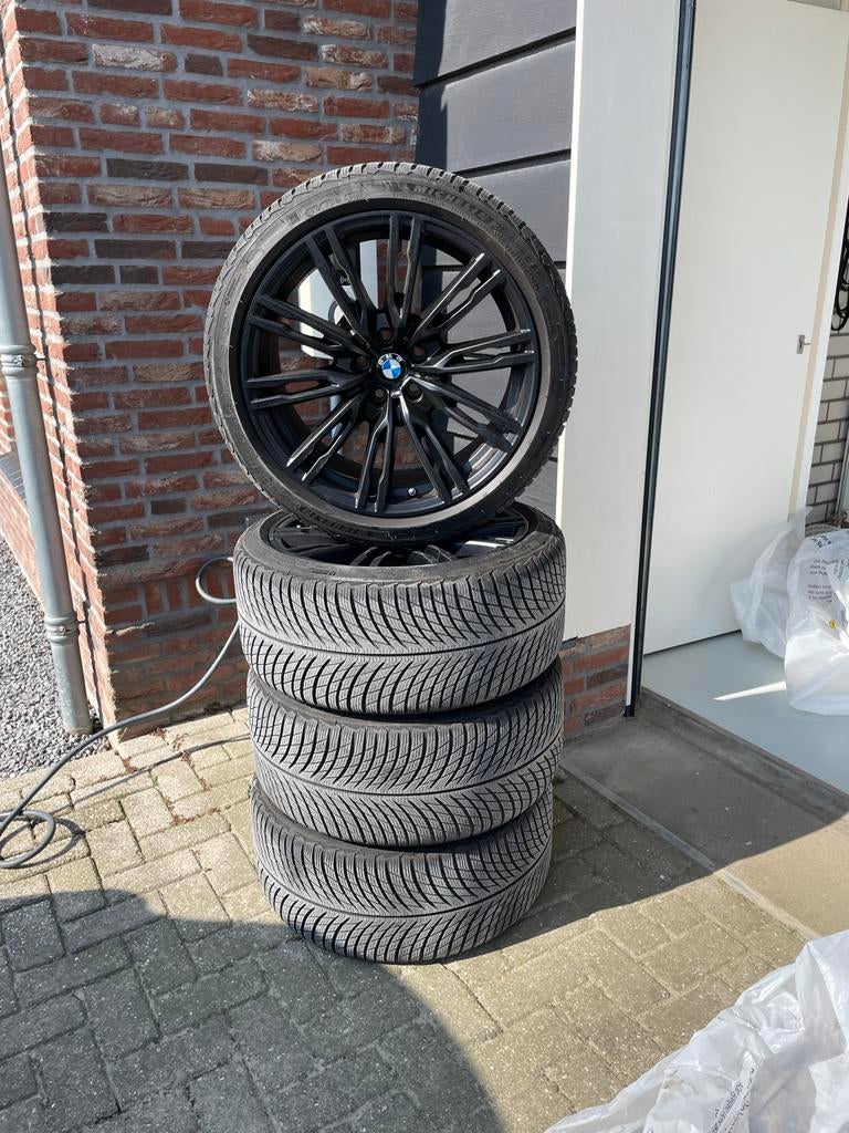 Origineel BMW Winterwielset voor M2 M3 M4 19” 826M, Gebruikt, 275 mm, Banden en Velgen, Winterbanden