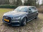 Audi S3 S-line Quattro 250 PK!, Automaat, Zwart, Leder en Stof, Vierwielaandrijving