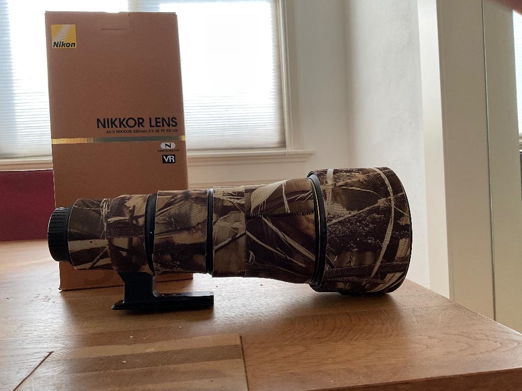 Nikon AF-S NIKKOR 500mm f/5.6E PF ED VR, Audio, Tv en Foto, Fotografie | Lenzen en Objectieven, Ophalen of Verzenden, Zo goed als nieuw