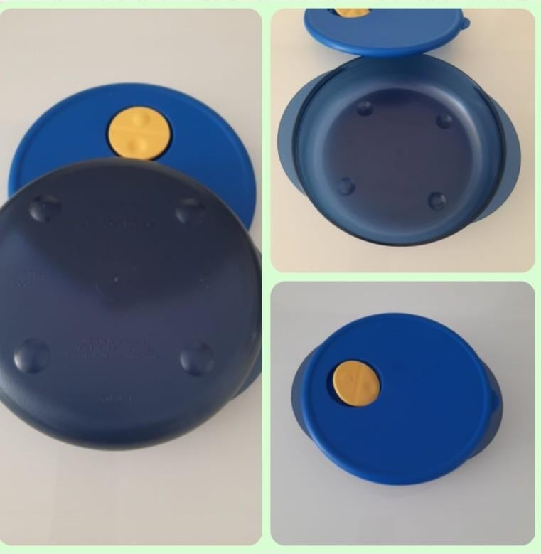 Nieuwe Tupperware schalen voor magnetron 800 ml, Ophalen, Nieuw, Blauw, Schaal