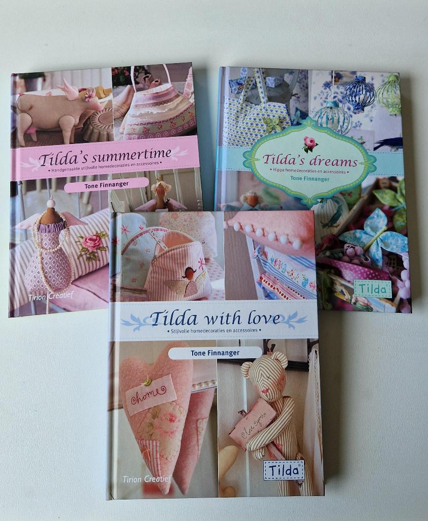 3 Tilda boeken van Tone Tinnanger, Tone Finnanger, Ophalen of Verzenden, Zo goed als nieuw, Borduren en Naaien