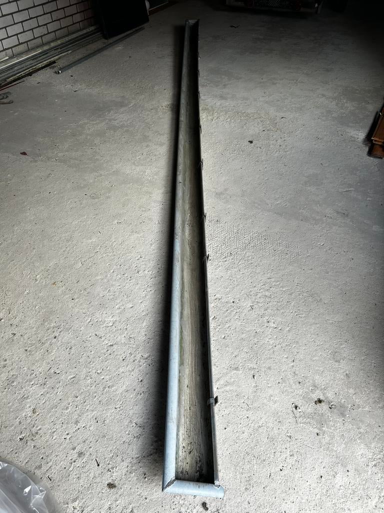 Zinken dakgoot halfrond 504cm, Ophalen, Gebruikt, Overige metalen