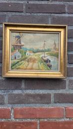 Mooi oude schilderij olie verf, Ophalen of Verzenden