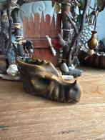 Draken schedel van tijgeroog, mat afgewerkt (8x3x5 cm), Ophalen of Verzenden, Mineraal