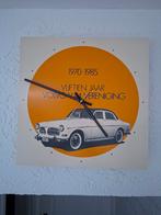 Volvo Amazon Klok - 15 Jaar V-44 Vereniging, Ophalen of Verzenden, Gebruikt, Analoog, Wandklok