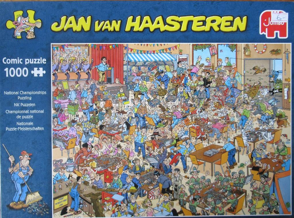 Jan van Haasteren - NK Puzzelen, Ophalen of Verzenden, 500 t/m 1500 stukjes, Zo goed als nieuw, Legpuzzel
