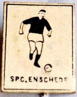SPC Enschede-clubspeld (sportclub-rechthoek-zeer oud model), Verzenden, Gebruikt, Sport, Speldje of Pin