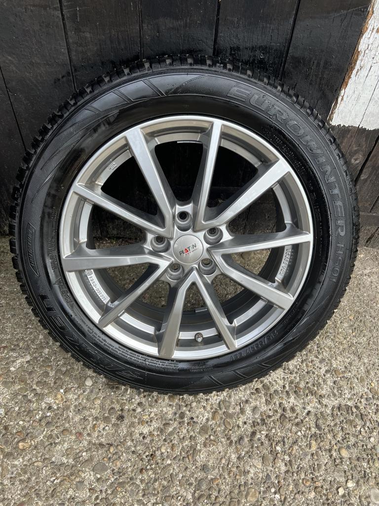 5x112 octavia golf a3 a4 Caddy passat 17” velgen winter set, Auto-onderdelen, Banden en Velgen, 215 mm, Banden en Velgen, Niet ingevuld