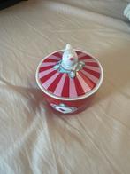 Pip Studio suikerpot met vogel, rood/roze gestreept, Huis en Inrichting, Keuken | Servies, Keramiek, Overige typen, Ophalen of Verzenden