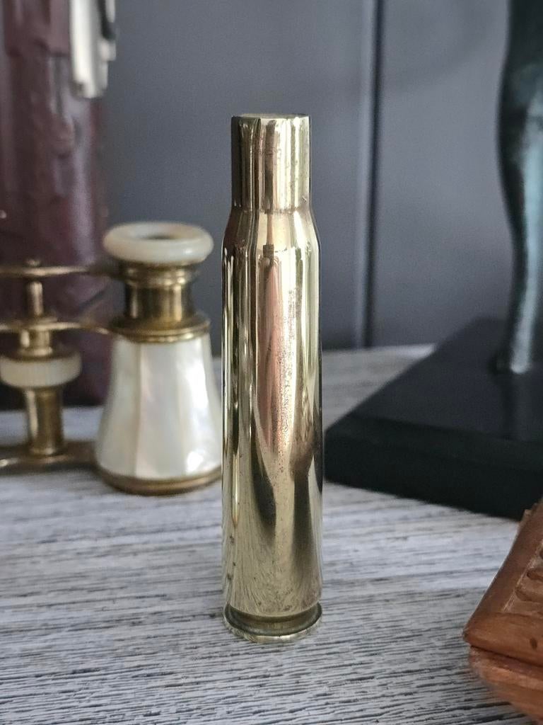 Antiek koperen munitie patroon 20MM (10 cm) €15, Antiek en Kunst, Ophalen of Verzenden, Koper