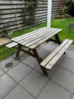 Picknick bank, opklapbaar tuinset, Tuin en Terras, Tuinsets en Loungesets, Ophalen, Bank