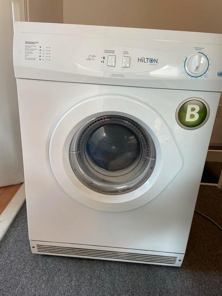 Hilton HLWD4000 wasdroger, Witgoed en Apparatuur, Wasdrogers, Gebruikt, Luchtafvoer, Voorlader, Ophalen