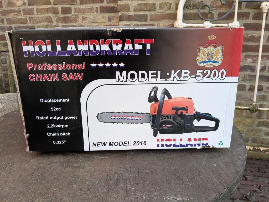 kettingzaag benzine, Ophalen, Nieuw