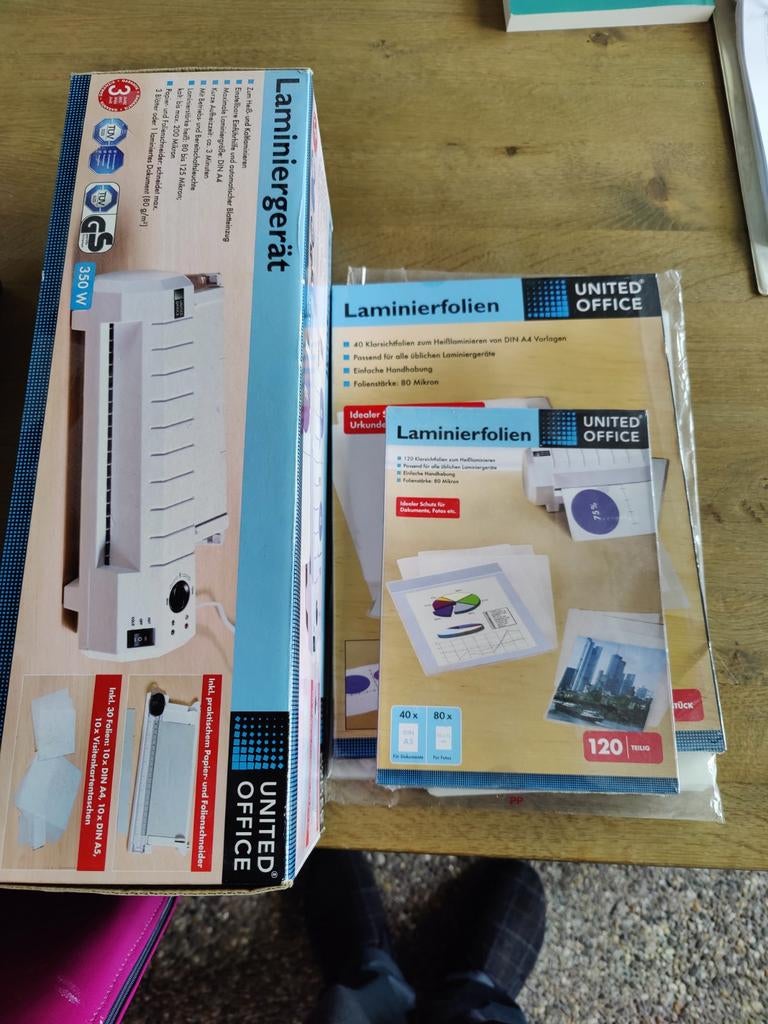 Lamineerapparaat, Ophalen