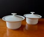 Witte schaaltjes met deksel - Arzberg, Ophalen of Verzenden, Overige stijlen, Porselein, Schaal of Schalen