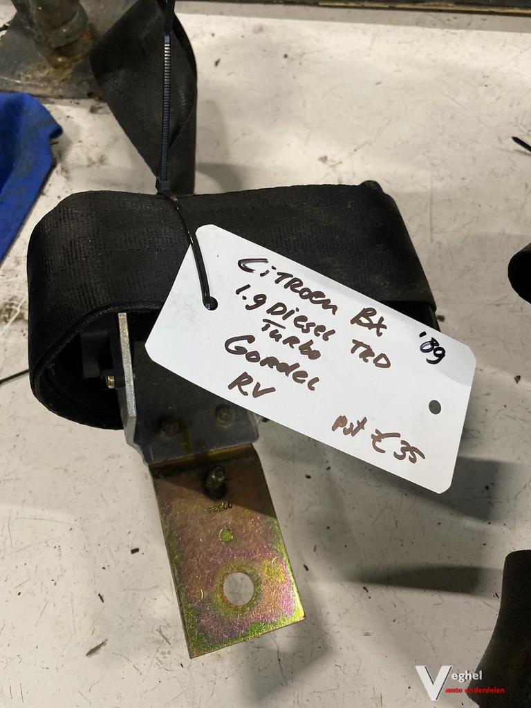 Citroen BX TRD 1.9 1989 Gordel Rechtsvoor of linksachter of, Auto-onderdelen, Interieur en Bekleding, Gebruikt, -, -, Ophalen of Verzenden