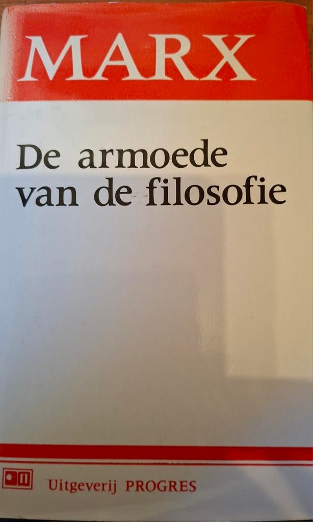 Karl Marx. De armoede van de filosofie, gebonden., Ophalen of Verzenden, Zo goed als nieuw, Karl Marx
