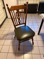 6 houten stoel met groene sky, Ophalen