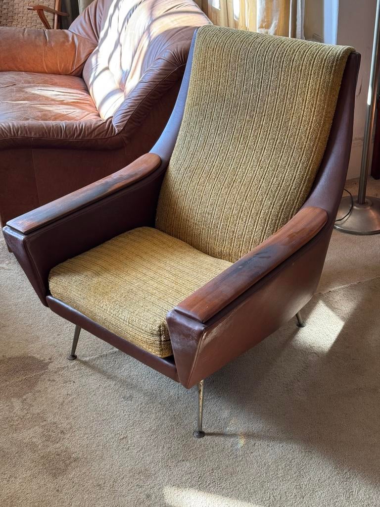 Jaren 50 stoel feauteuil artifort (?), Huis en Inrichting, Fauteuils, Ophalen, Gebruikt, 75 tot 100 cm, Jaren 50